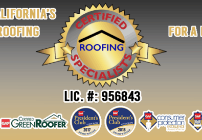 Certified Roofing Special...