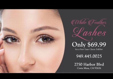 White Feather Lashes